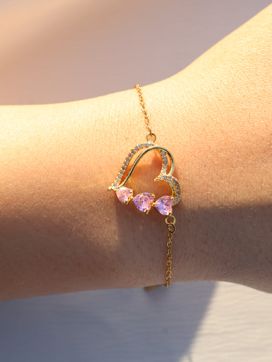 3 TAŞ TEK AŞK BİLEKLİĞİ