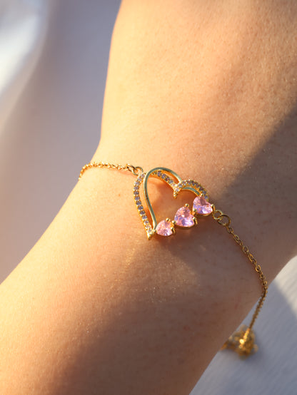 3 TAŞ TEK AŞK BİLEKLİĞİ